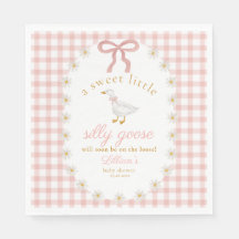 Silly Goose Cottagecore Pink Gingham Baby Shower