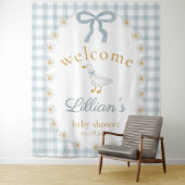 Silly Goose Daisy Baby Shower Welcome Backdrop  タペストリー (インサイチュ)