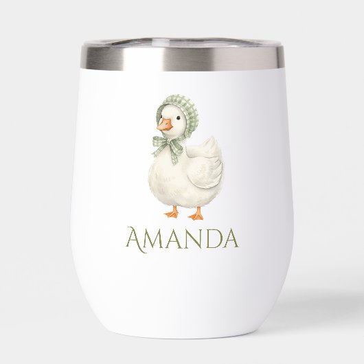 Silly Goose Daisy Sage Green Neutral Baby Shower (背面)