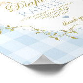 Silly Goose Diaper Raffle Sage Green Whimsical ポスター (角)