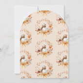 Silly Goose Fall Arch Baby shower Invitation 招待状 (裏面)