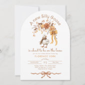 Silly Goose Fall Arch Baby shower Invitation 招待状 (正面)