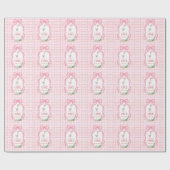 Silly Goose First Birthday Pink  ラッピングペーパー (フラット)