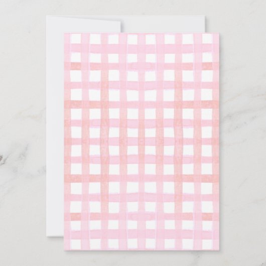 Silly Goose First Birthday Pink Photo Invitation  招待状 (裏面)