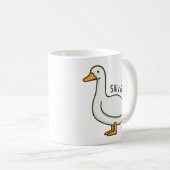 Silly Goose Funny Cartoon Goose コーヒーマグカップ (正面右)