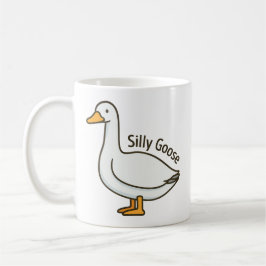 Silly Goose Funny Cartoon Goose コーヒーマグカップ