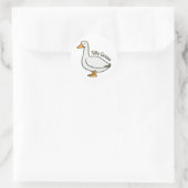 Silly Goose Funny Cartoon Goose ラウンドシール (バッグ)