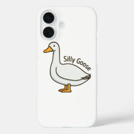 Silly Goose Funny Cartoon Goose iPhone 16ケース
