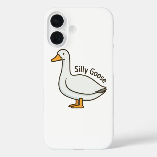 Silly Goose Funny Cartoon Goose Case-Mate iPhoneケース (裏面)