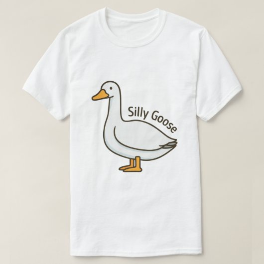 Silly Goose Funny Cartoon Goose Tシャツ (デザイン正面)