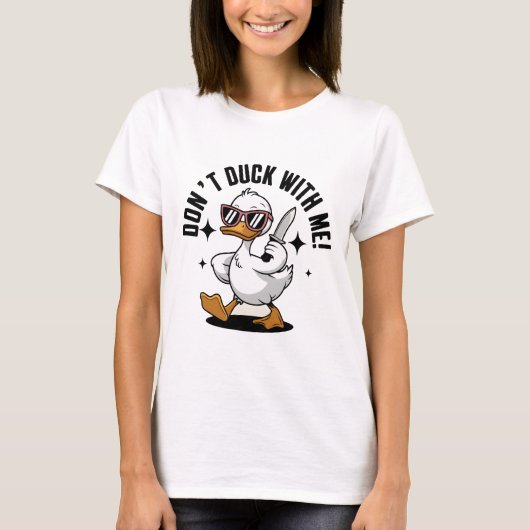 Silly Goose Funny Duck: Hilarious Waterfowl Comedy Tシャツ (正面)