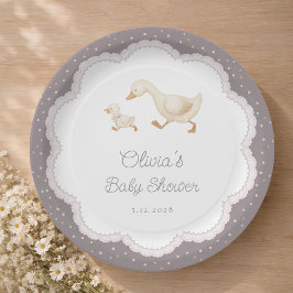 Silly Goose Gender Neutral Baby Shower ペーパープレート