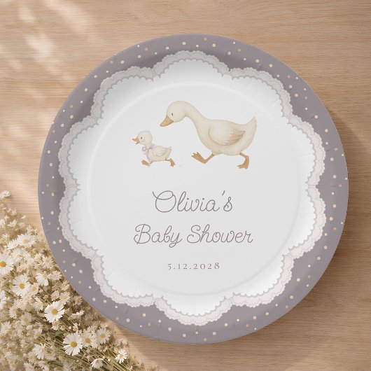 Silly Goose Gender Neutral Baby Shower ペーパープレート