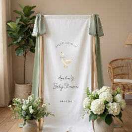 Silly Goose Gender Neutral baby shower 横断幕