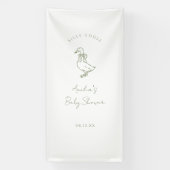 Silly Goose Gender Neutral baby shower 横断幕 (縦)