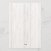 Silly Goose Gender Neutral Beige Baby Shower 招待状 (裏面)