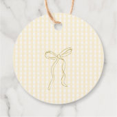 Silly Goose Gender neutral Gingham Thank you フェイバータグ (裏面)
