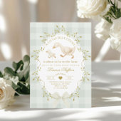 Silly Goose Gender neutral Sage Baby Shower 招待状