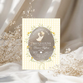 Silly Goose Gender neutral Whimsical Baby Shower アクリル招待状