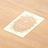 Silly Goose Gender neutral Whimsical Baby Shower アクリル招待状 (レイダウン)