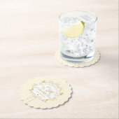 Silly Goose Gender neutral Yellow Baby Shower ペーパーコースター (インサイチュ)