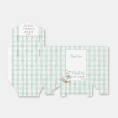 Silly Goose Gingham Gender Neutral Baby Shower フェイバーボックス (折り畳みなし)