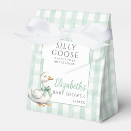 Silly Goose Gingham Gender Neutral Baby Shower フェイバーボックス