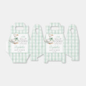 Silly Goose Gingham Gender Neutral Baby Shower フェイバーボックス (折り畳みなし)