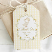 Silly Goose Gingham Kids Birthday Spring Thank you ギフトタグ