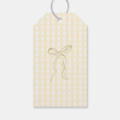 Silly Goose Gingham Kids Birthday Spring Thank you ギフトタグ (裏面)