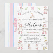 Silly Goose Girl 3rd Birthday 招待状 (正面/裏面)