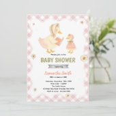 Silly Goose girl Baby Shower Invitation 招待状 (スタンド正面)