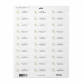 Silly Goose Green Baby Shower Return Address ラベル (フルシート)