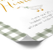 Silly Goose Green Gingham Pacifier Hunt Game ポスター (角)