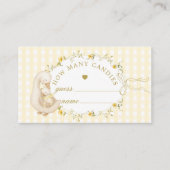 Silly Goose How many candies Baby Shower エンクロージャーカード (正面)