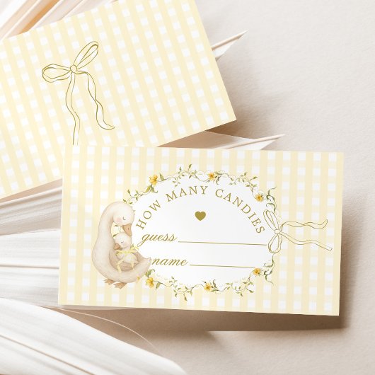 Silly Goose How many candies Baby Shower エンクロージャーカード