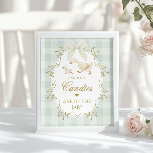 Silly Goose How many candies Sage Gender Neutral ポスター