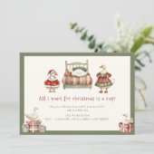 Silly Goose humor christmas holiday greetings card シーズンカード (スタンド正面)