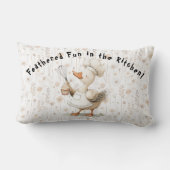 Silly Goose Kitchen Throw Pillow ランバークッション (裏面)