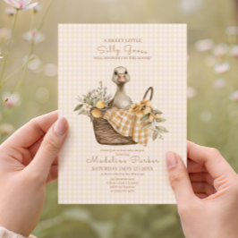 Silly Goose Lemon Baby Shower 招待状