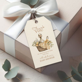 Silly Goose Lemon Baby Shower Thank You ギフトタグ