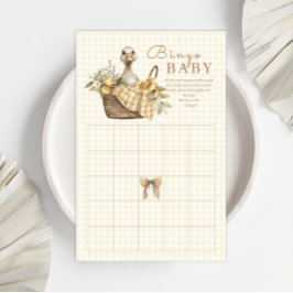 Silly Goose Lemon Watercolor Baby Shower Bingo