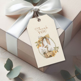 Silly Goose Lemon Watercolor Baby Shower Thank You ギフトタグ