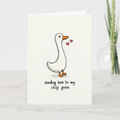 Silly Goose Love Card カード (正面)