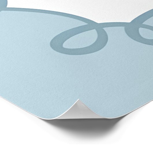 Silly Goose Milestone Board, Printable One Silly ポスター (角)