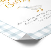 Silly Goose Mommys Belly Baby Shower Game Sign ポスター (角)