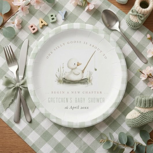 Silly Goose New Chapter Spring Baby Shower  ペーパープレート