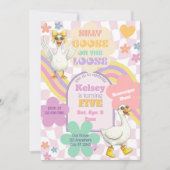 Silly Goose on the Loose Birthday 招待状 (正面)