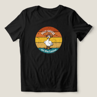 Silly Goose on the Loose – Cowboy Goose Funny West トライブレンドＴシャツ
