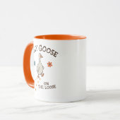 Silly Goose on the Loose Cute Funny Quote マグカップ (正面左)
